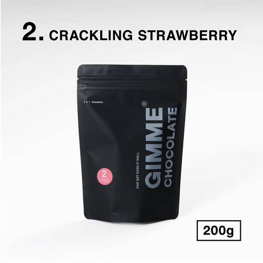 GIMME CHOCOLATE"CRACKLING STRAWBERRY"200g